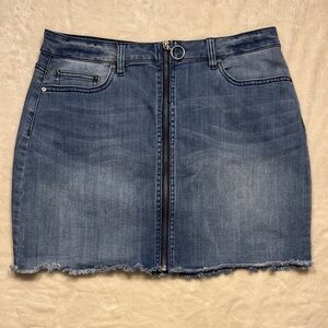 Indigo Rein Blue Denim Mini Skirt